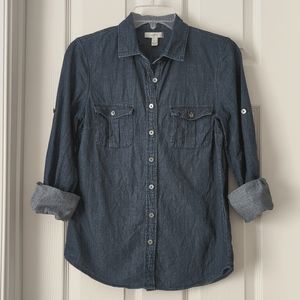 JCrew Women's Perfect Denim Shirt